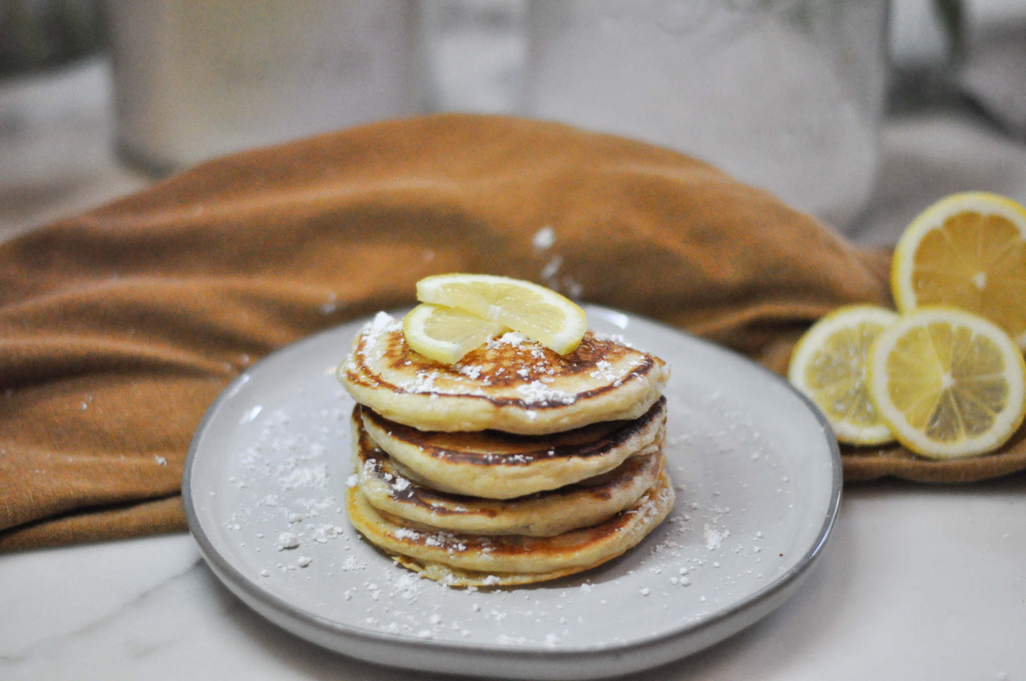 stack of pancakes on plate